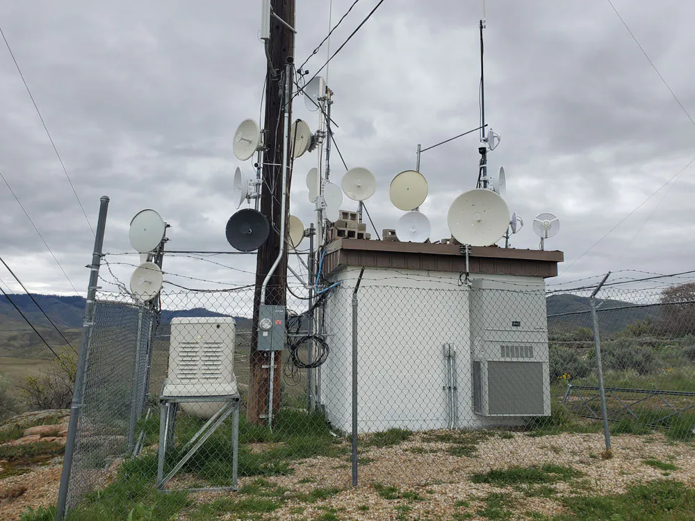 Cluttered communication equipment and fencing
